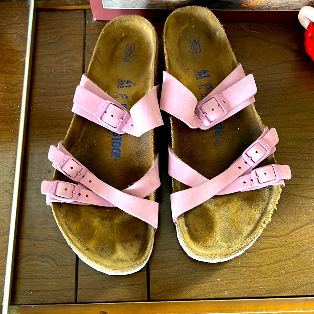 Birkenstock pink/purple Franca sandals 41R 10.5W